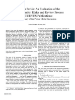 Publish or Perish: An Evaluation of The Quality, Quantity, Ethics and Review Process of IEEE/PES Publications