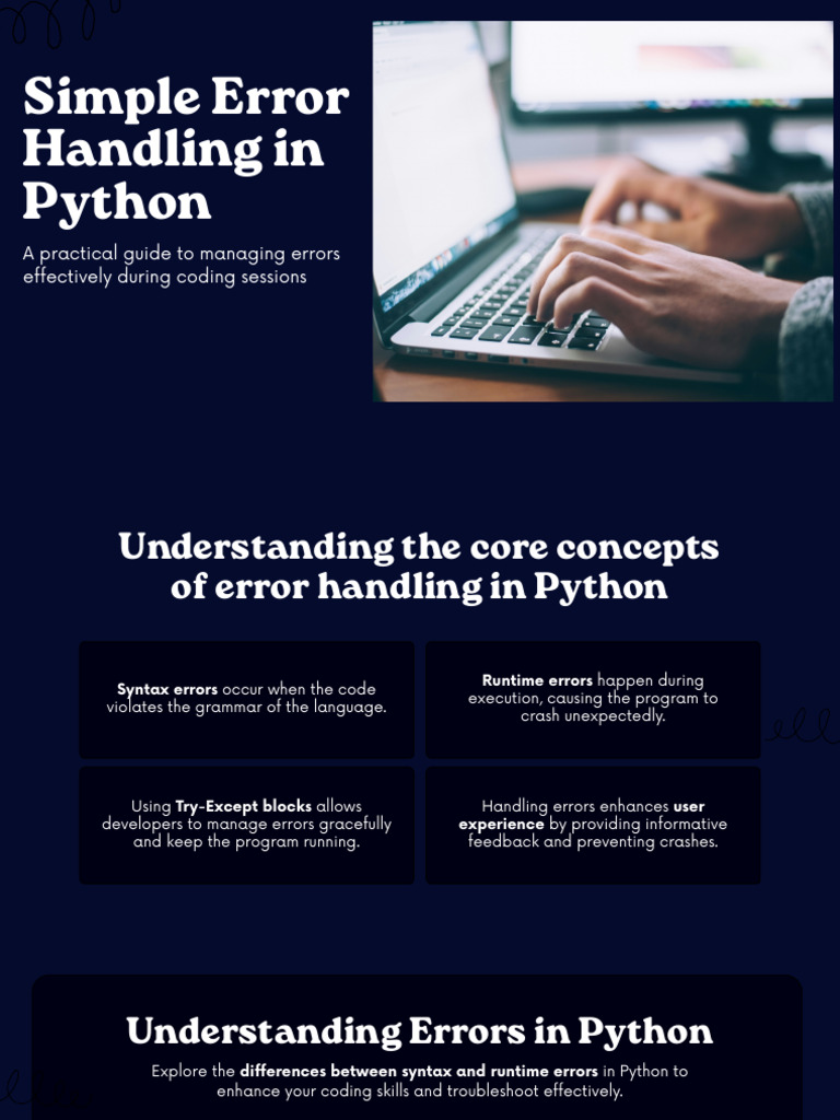 Error Handling Techniques in Python | PDF | Python (Programming ...