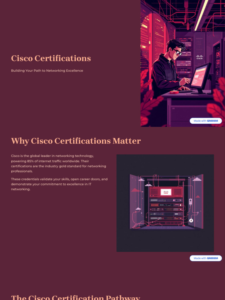 Cisco Certifications | PDF | Cisco Certifications | Qualifications