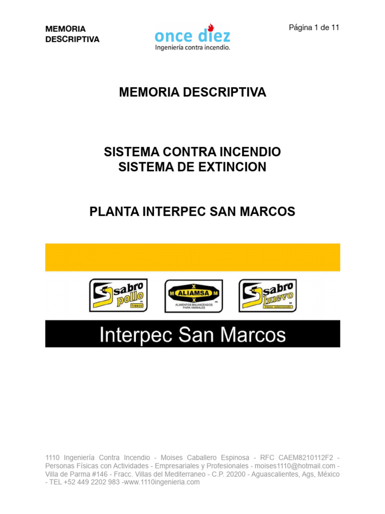 Sistema de Extinción de Incendios Interpec | PDF | Agua
