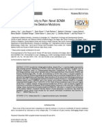 Congenital Insensitivity To Pain: Novel SCN9A Missense and In-Frame Deletion Mutations