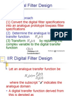 IIR Digital Filter Design: Standard Approach