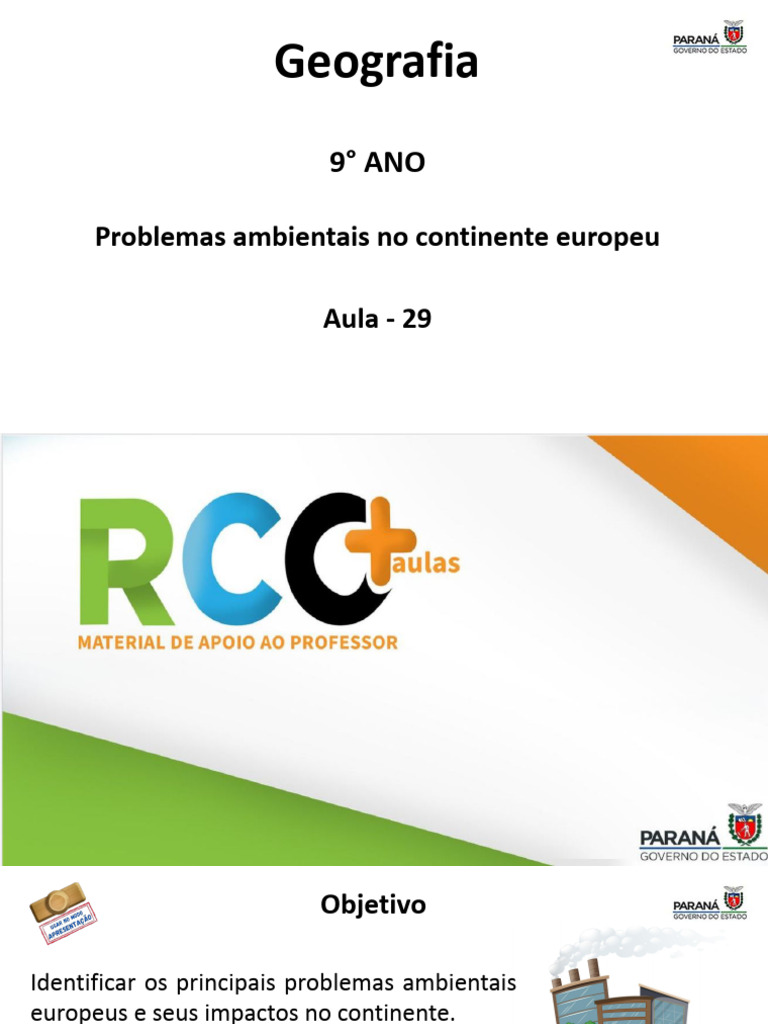 Problemas Ambientais na Europa | PDF | Aquecimento global e mudança ...