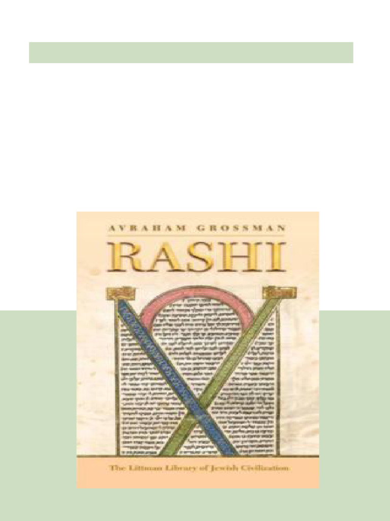 Rashi 1st Edition Avraham Grossman Full | PDF | Rabbinic Literature ...