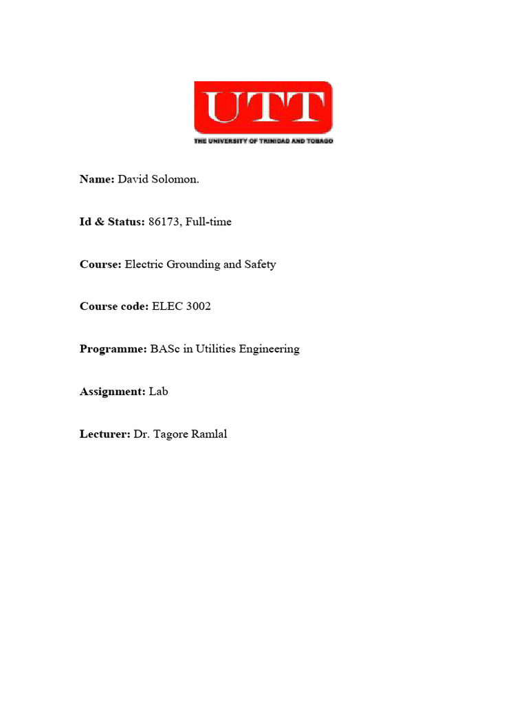 Elec 3002 Lab 1 | PDF | Electrical Engineering | Electricity