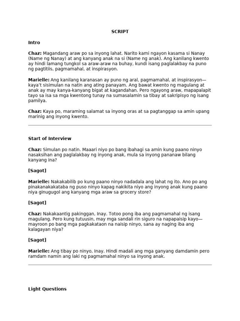 SCRIPT | PDF