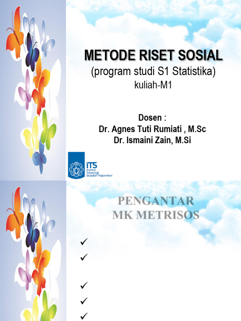 Metode Riset Sosial untuk Statistika | PDF