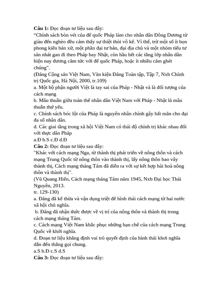 10 Câu Đs cmt8 | PDF