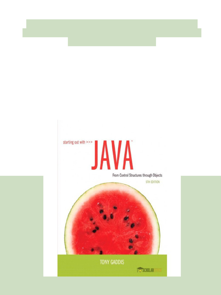 Solution Manual for Starting Out with Java: From Control Structures ...
