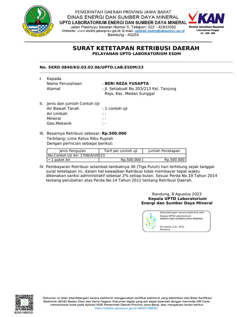 SKRD 840 No Sampel 1708 16082023 034101 Signed | PDF