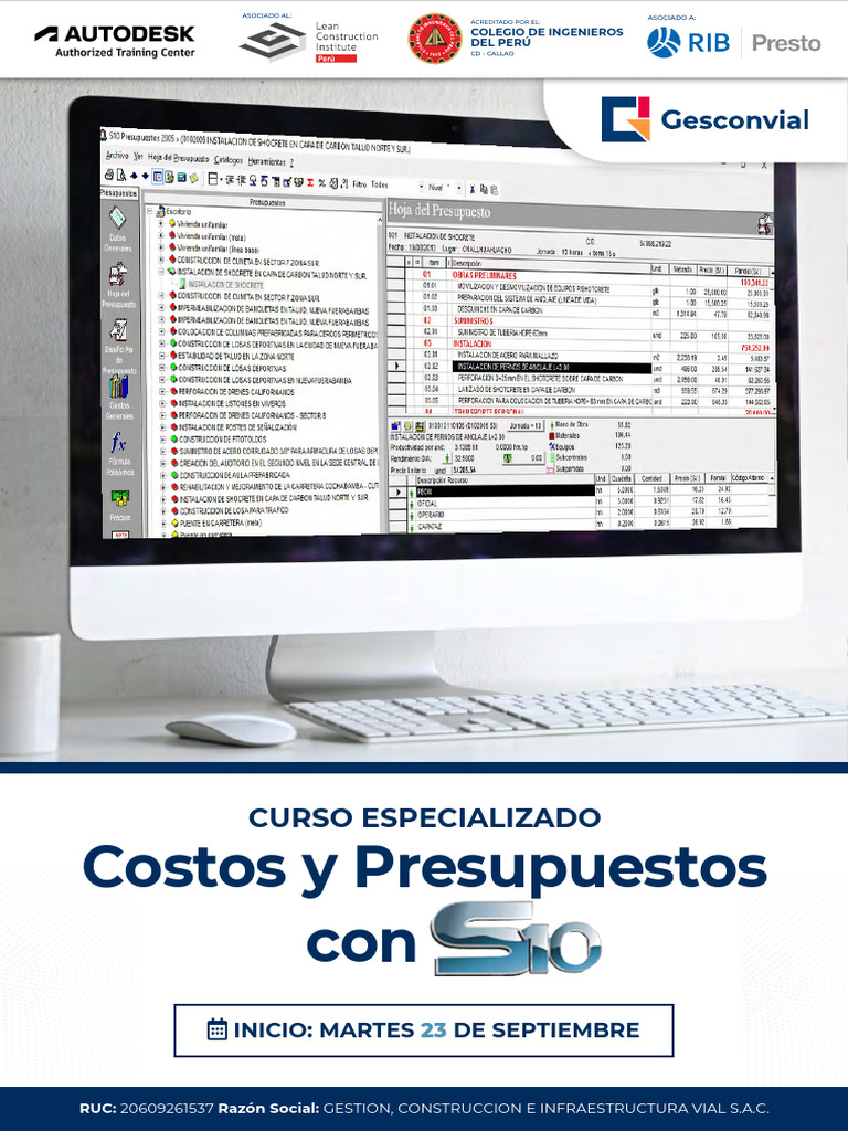 Curso S10: Costos y Presupuestos Online | PDF | Presupuesto ...