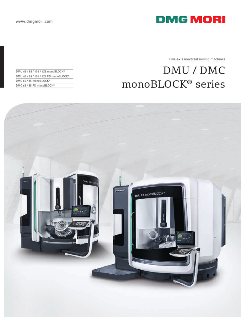DMG DMU85 Catalogue | PDF | Machines | Mechanical Engineering
