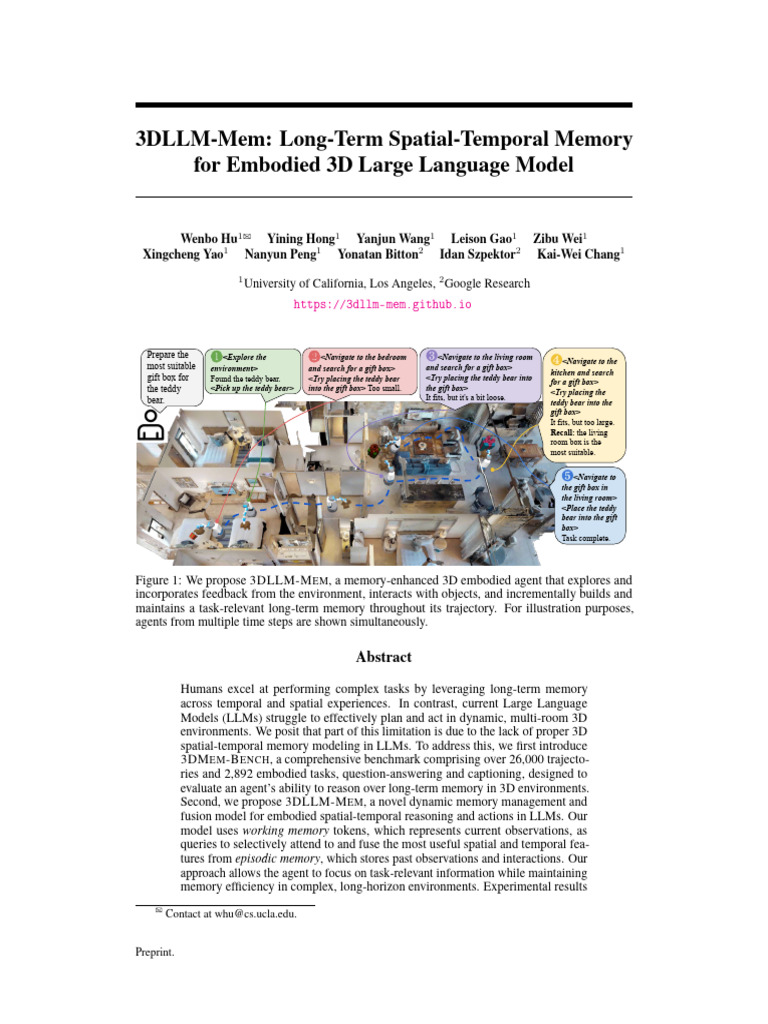 Enhancing LLMs with 3D Memory | PDF | Memory | Working Memory