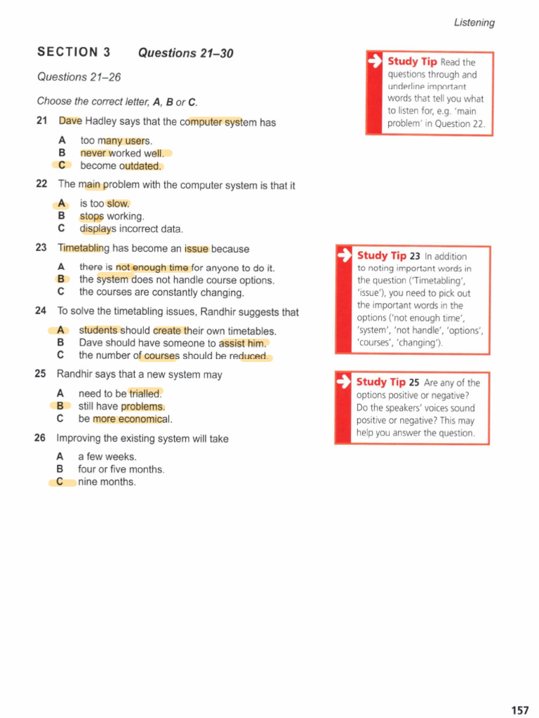 L37 - Listening Answer Key | PDF
