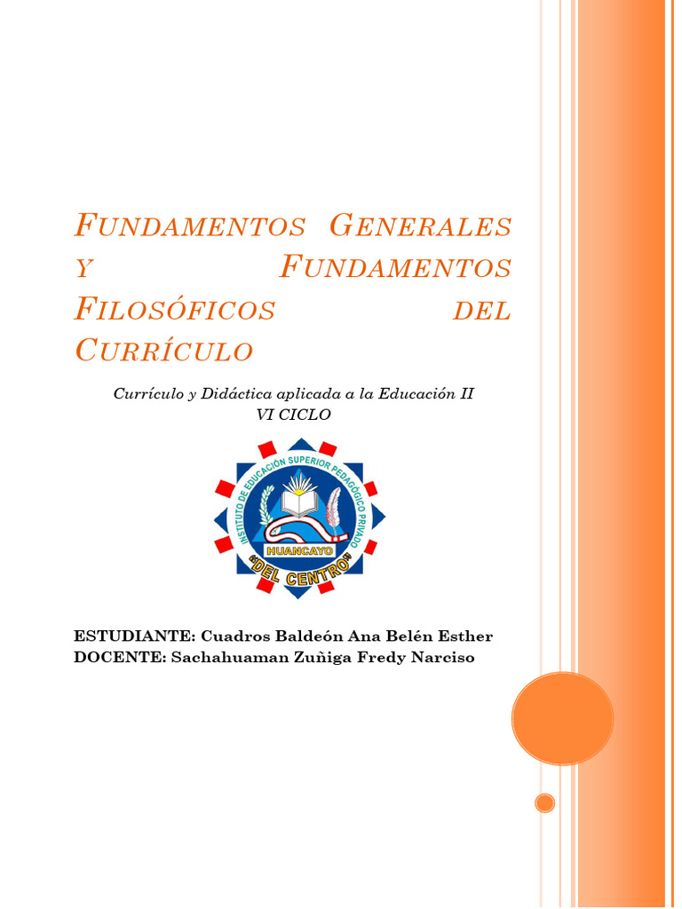 Fundamentos del Currículo Educativo | PDF | Plan de estudios | Enseñando