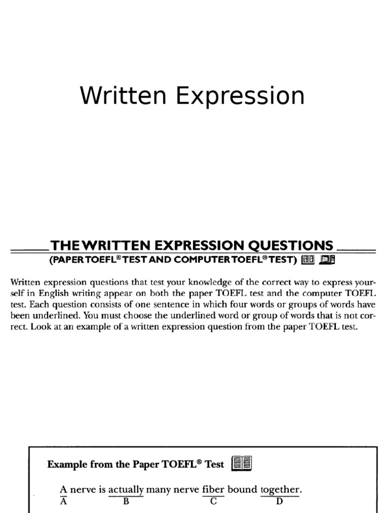 Written Expression | PDF