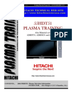 55HDT51 Plasma Training: Also Material Covers: 42HDT51, 42HDX51 and The 55HDX51