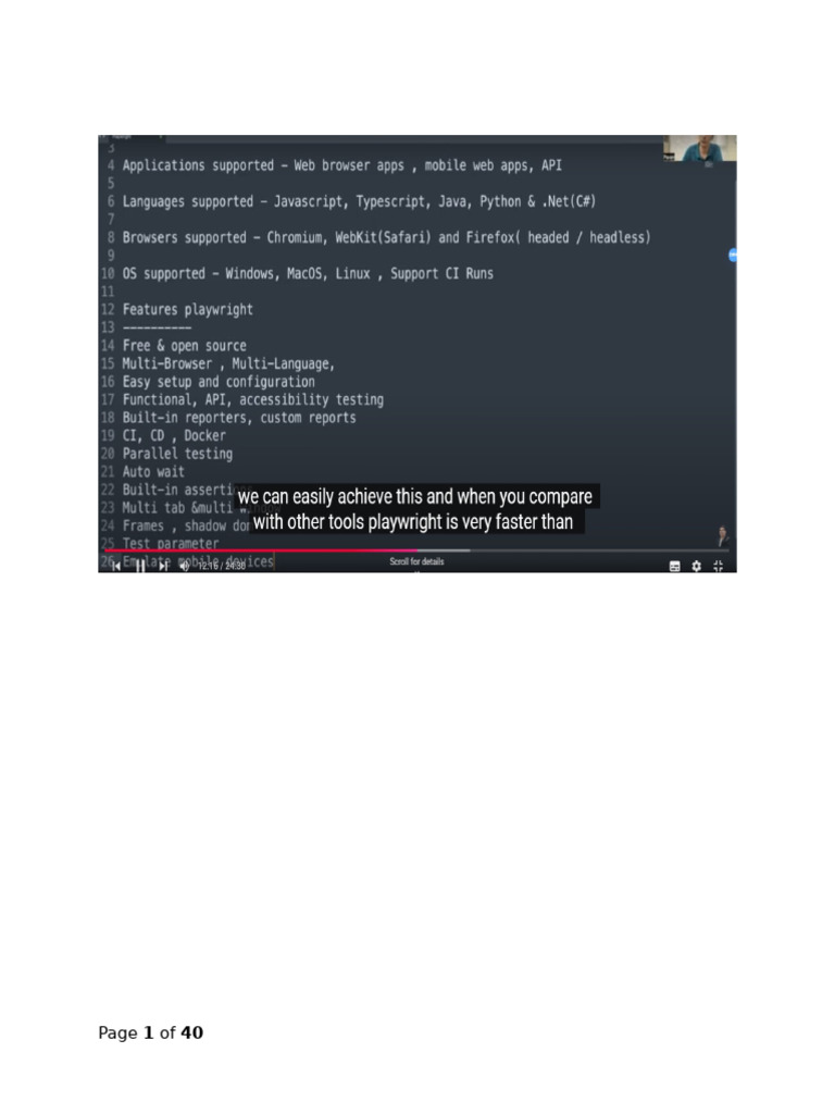 Playwright Installation and Testing Guide | PDF | Software | Computing