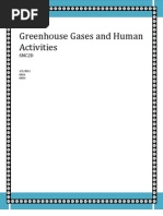 Greenhouse Gases and Human Activities: Snc2D