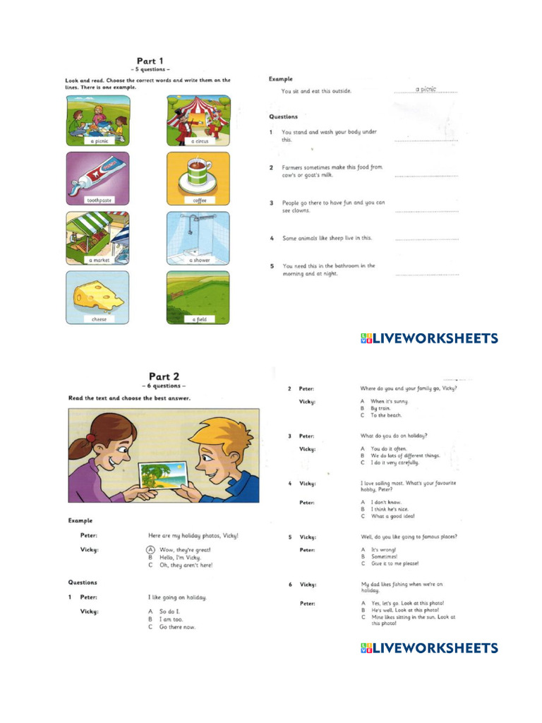 Worksheet 7233475 | PDF