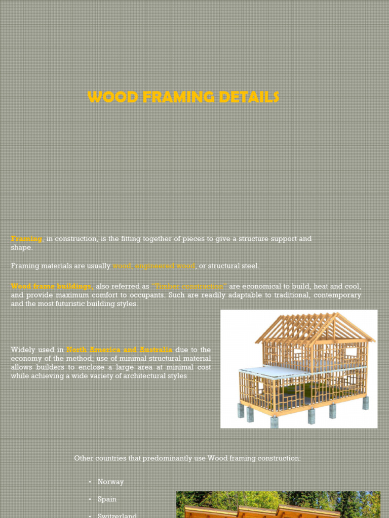 Wood Framing Construction Details | PDF | Framing (Construction) | Real ...