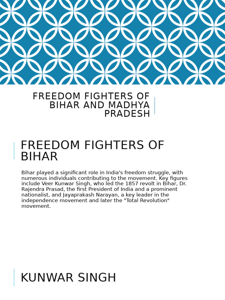 Bihar's Key Freedom Fighters | PDF | Indian Independence Movement ...