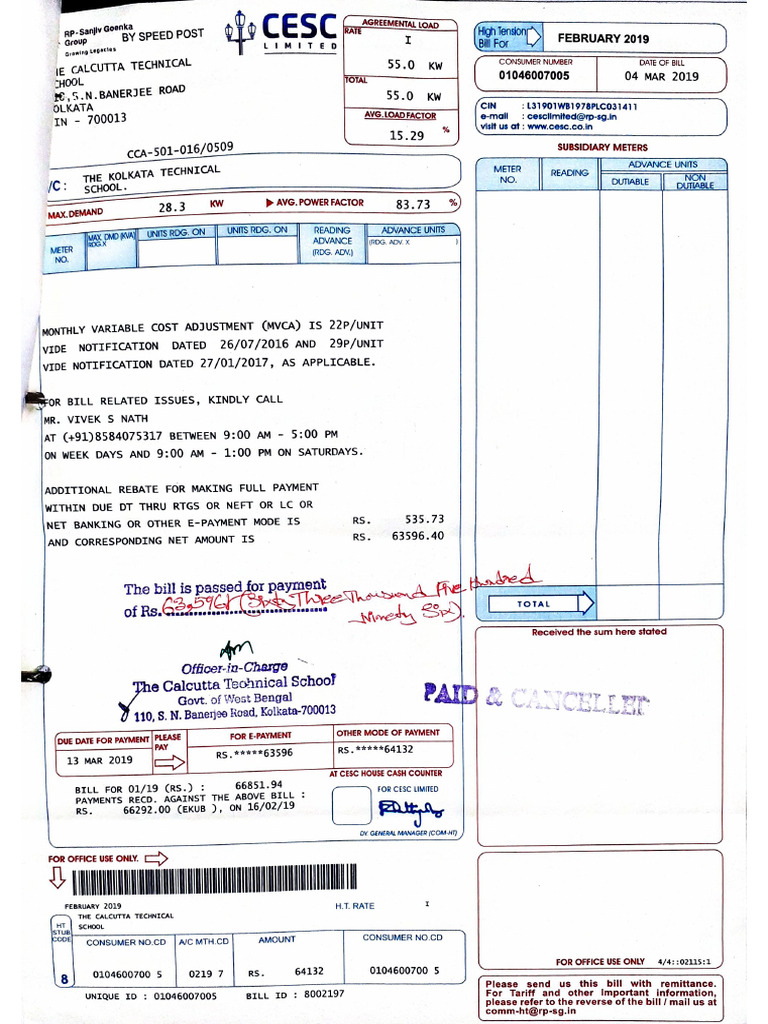 Bill CTS2 | PDF