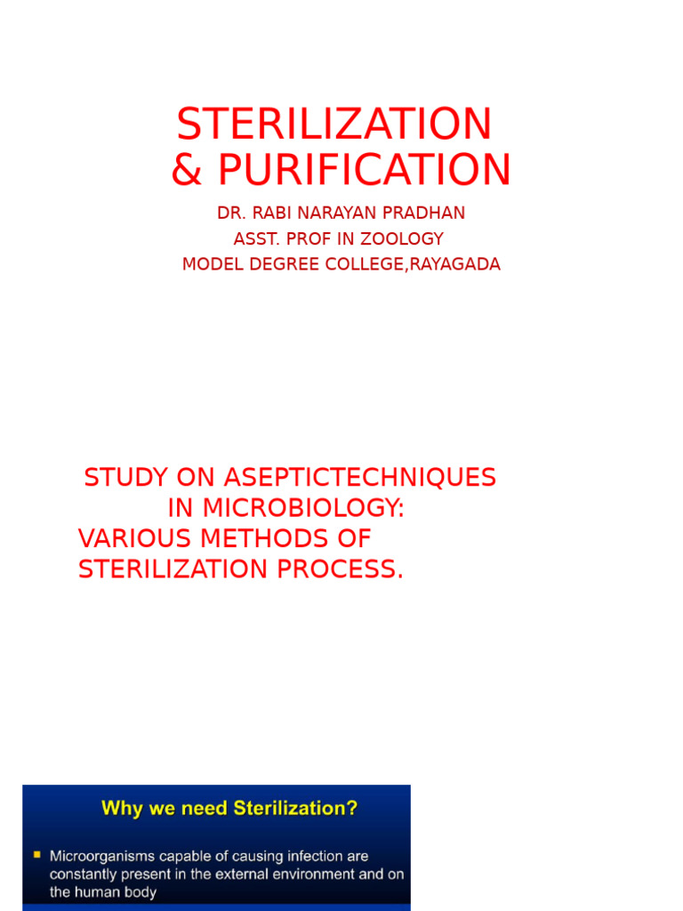 Sterilization Microbiology | PDF