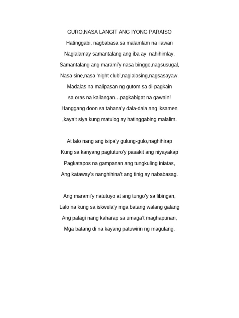 April Filipino | PDF