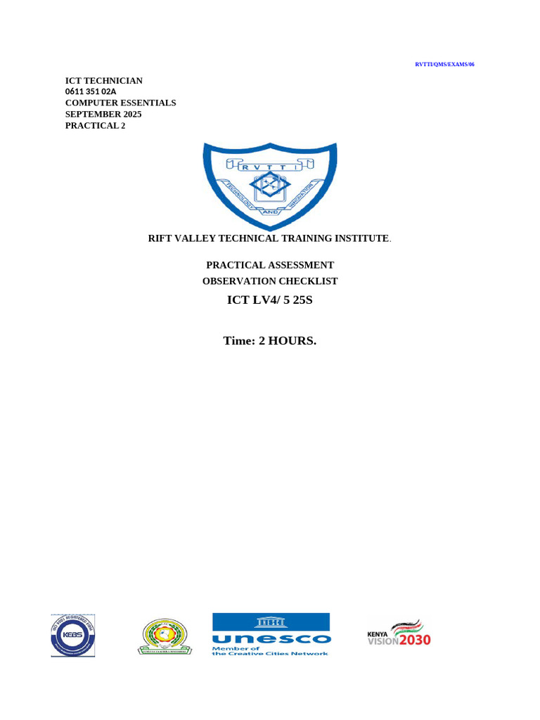 ICT Technician Practical Assessment Guide | PDF | Icon (Computing ...