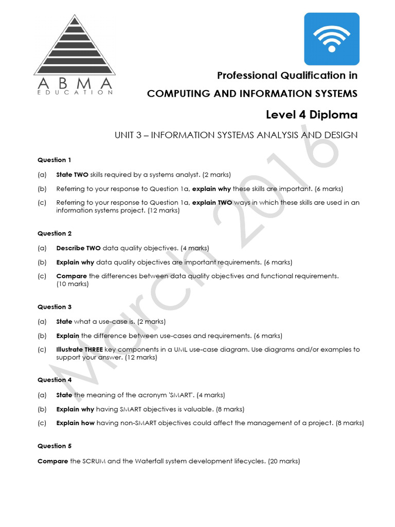 COIS Level 4 Unit 3 | PDF
