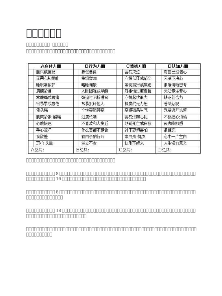 压力指数测试| PDF