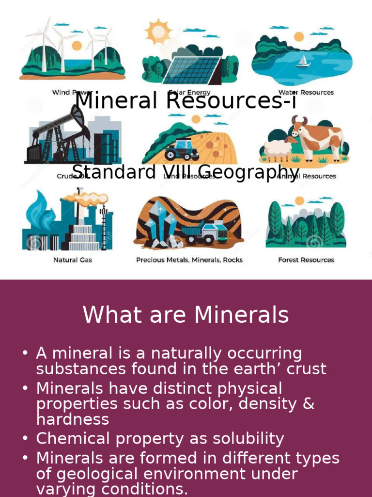 Mineral & Power Resources I | PDF