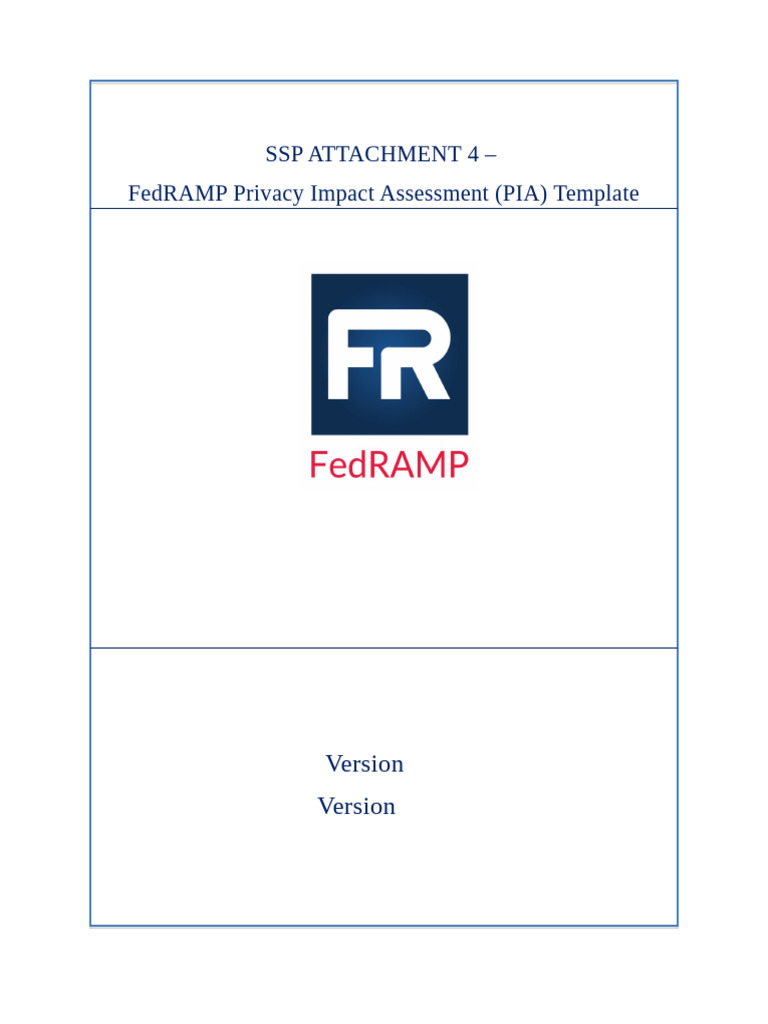 FedRAMP PIA Template Overview | PDF | Non Disclosure Agreement | Privacy