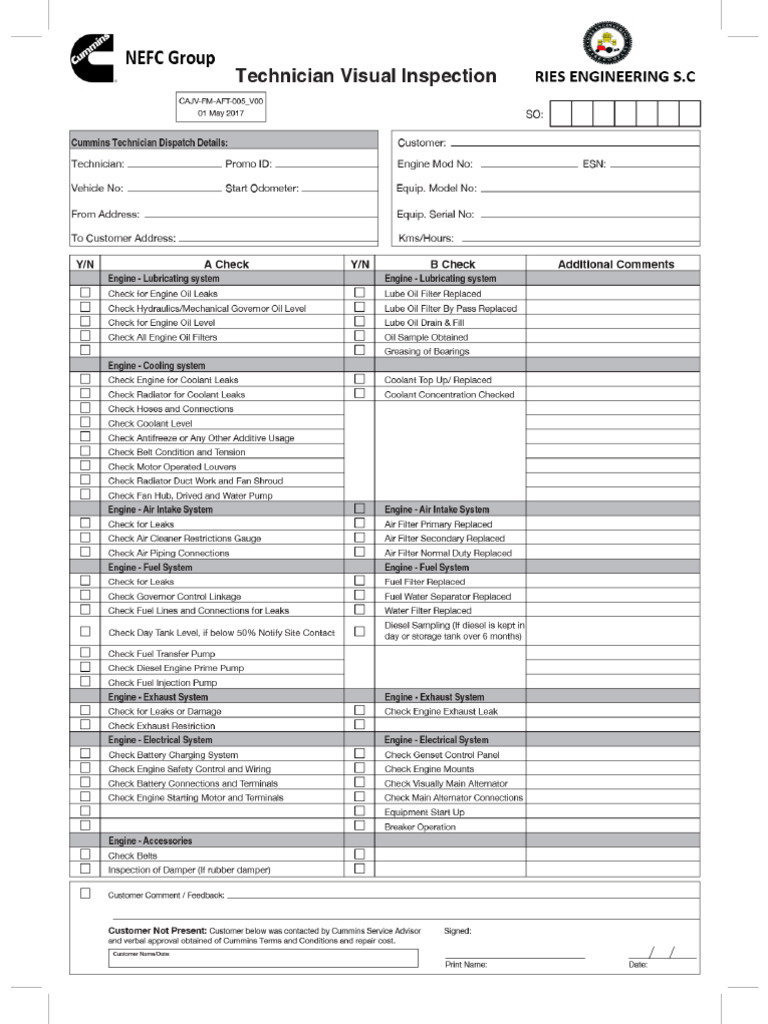 Technician Visual Inspection | PDF
