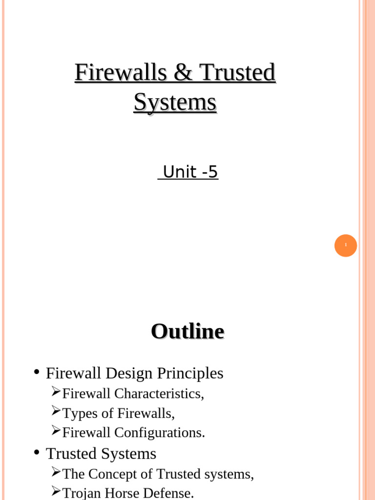 Firewallstrustedsystems 190502140802 1 | PDF | Firewall (Computing ...
