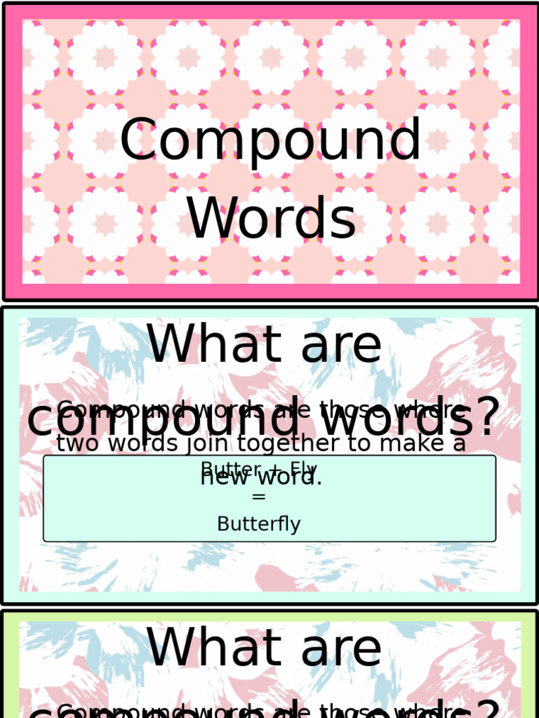 Understanding Compound Words Explained | PDF