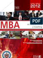 MBA en Alta Gerencia y Coaching 2011