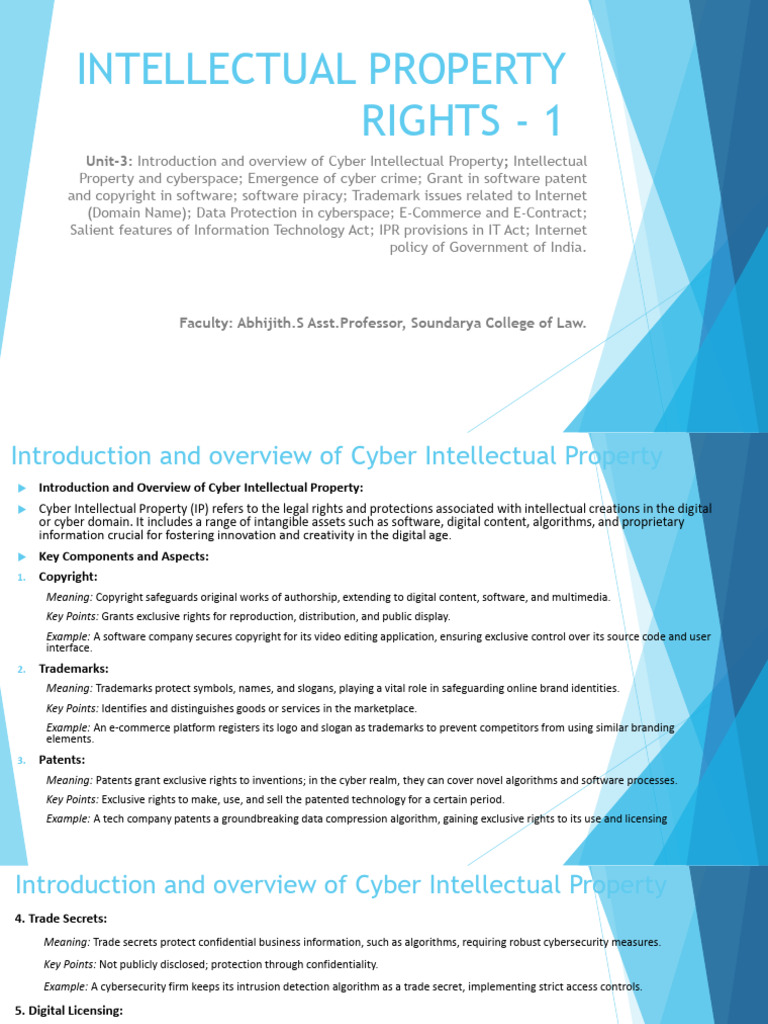 Cyber Intellectual Property Overview | PDF | Computer Security | Security