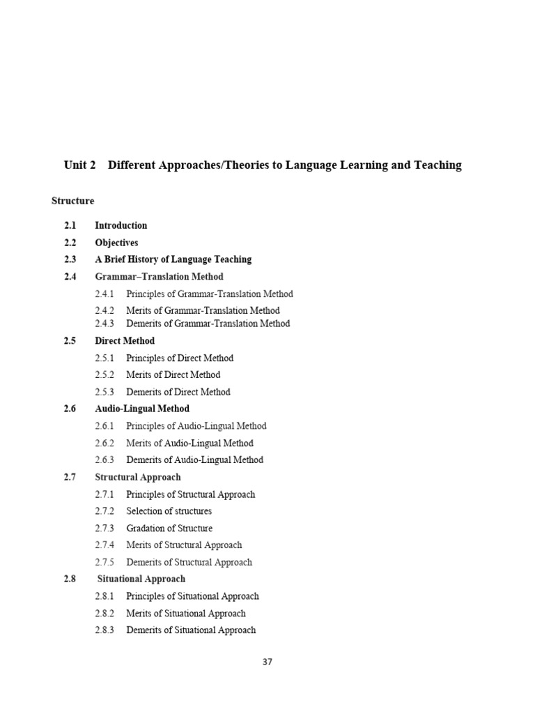 Language Learning Methods Overview | PDF | Language Education | Cognition