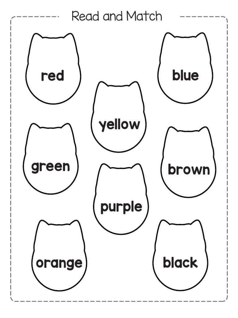 Color and Letter Matching Activities | PDF