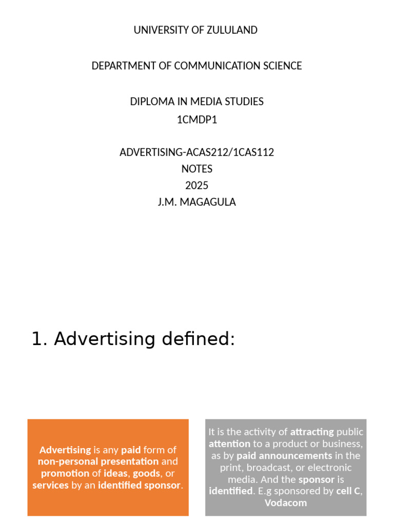 Advertising Principles and Strategies Guide | PDF | Marketing ...