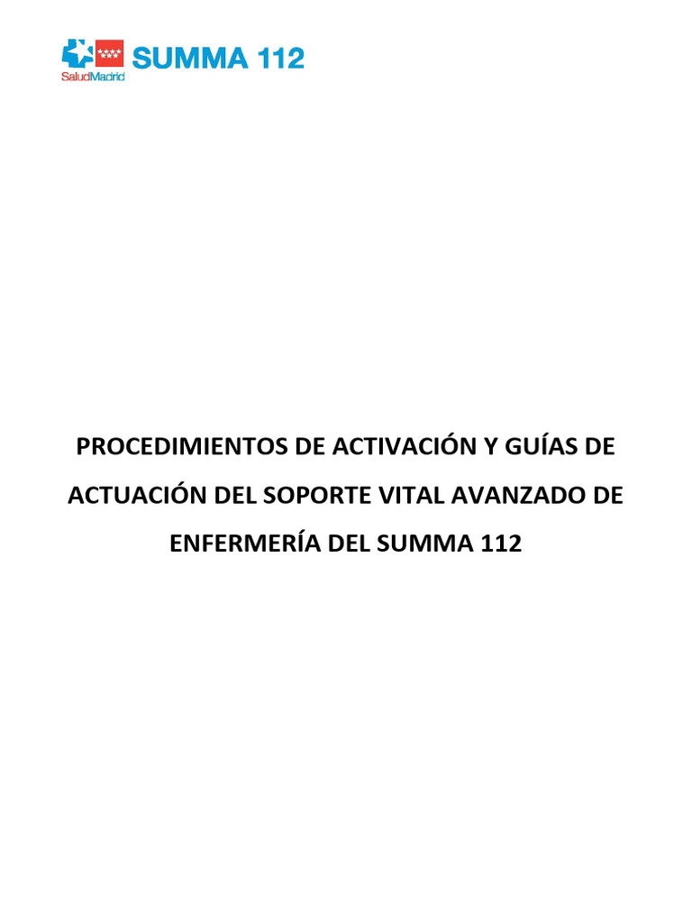 Svae PROCEDIMIENTO OPERATIVO Y GUÍAS DE ACTUACION SVAE V.1 | PDF | Paro ...