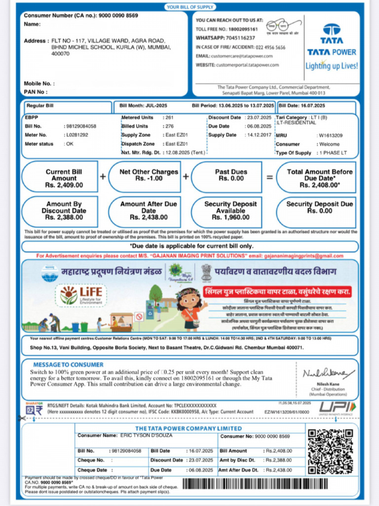Electricity Bill | PDF
