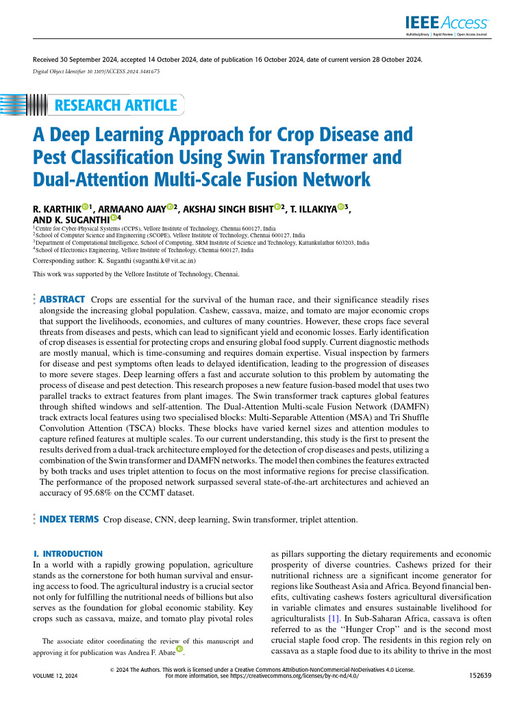 A Deep Learning Approach For Crop Disease and Pest Classification Using ...