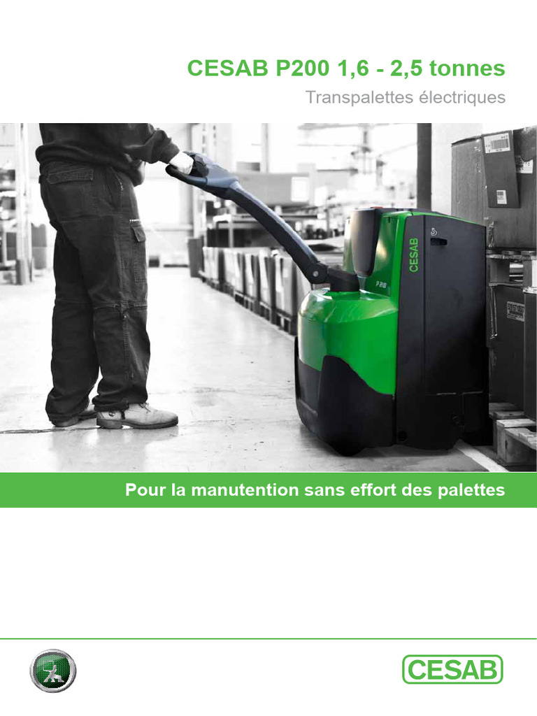 Transpalette électrique CESAB P200 1,6-2,5t | PDF