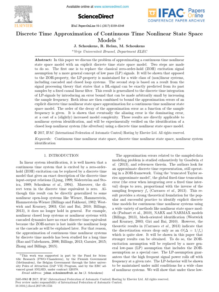 Discrete Time Approximation in Control | PDF | Sampling (Signal ...