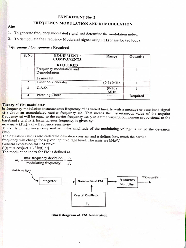 Frequency Modulation | PDF
