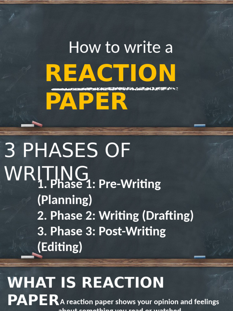 How to Write a Reaction Paper | PDF
