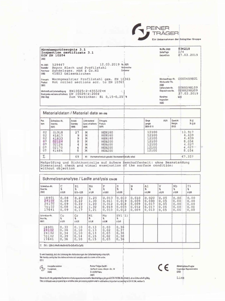 Heb 240 S355 | PDF